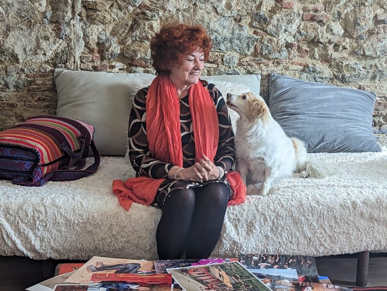 Anna Boyé i Viki a l'entrevista
