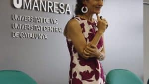 Melina Furman obrint el Congrés Int. de Ciència des del Néixer de la UManresa