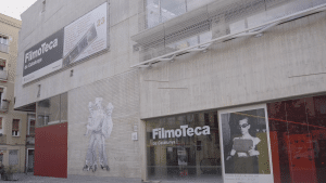 Entrada de la Filmoteca de Catalunya