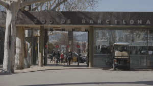 Entrada al zoo de Barcelona. Al centre de la ciutat.