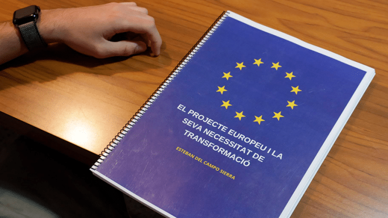 Imatge del Treball de Recerca de l'estudiant, Esteban del Campo guanyador del primer premi a Europa Joves