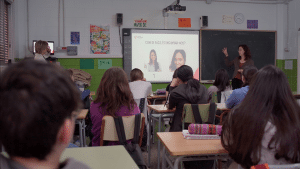 Taller "Premsa a les escoles" a 2n de l'ESO a l'Institut Fort Pius de Barcelona