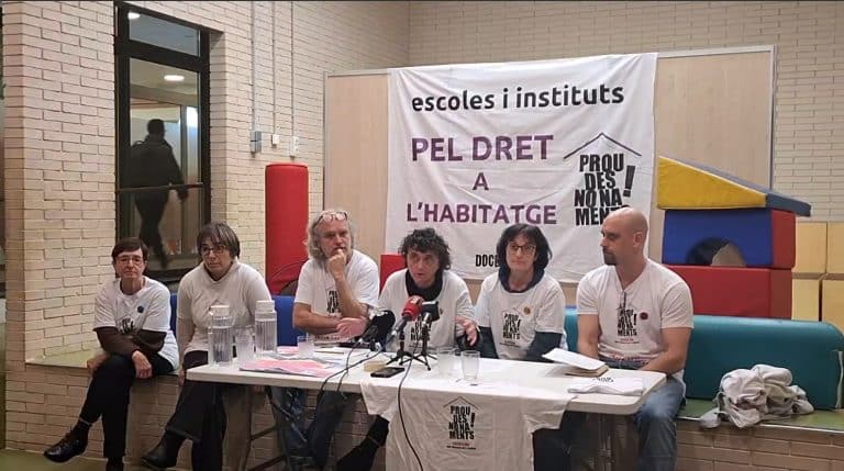Docents membres representants de la plataforma Docents080