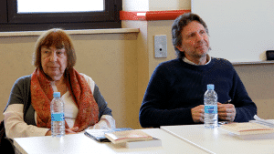 Barbara Brix, historiadora, professora i filla d’un membre la Schutzstaffel(SS) de l’Alemanya Nazi. I Peter Pogany-Wnendt, psicòleg, fill de víctimes de l’Holocaust.