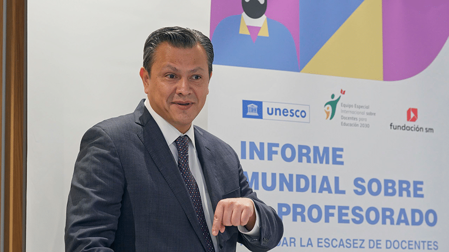 Carlos Vargas, cap de secció de Desenvolupament docent de la UNESCO