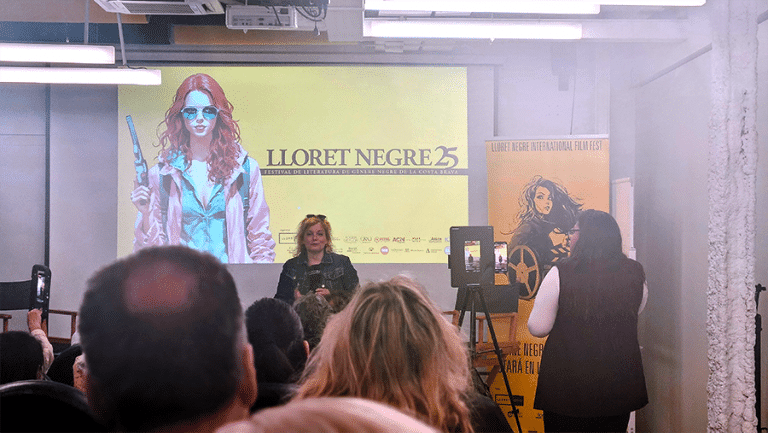 Angelique Pfitzner creadora i comissària del Festival Lloret Negre a Barcelona presentant l'edició 2025