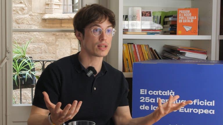 Pol Cruz-Corominas, coordinador de la campanya per l’oficialitat del català a la UE de Plataforma per la Llengua