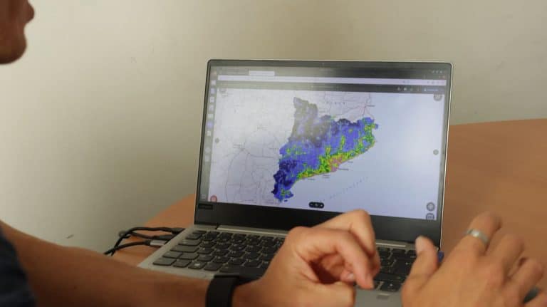 Mapa de contaminació lumínica de Catalunya