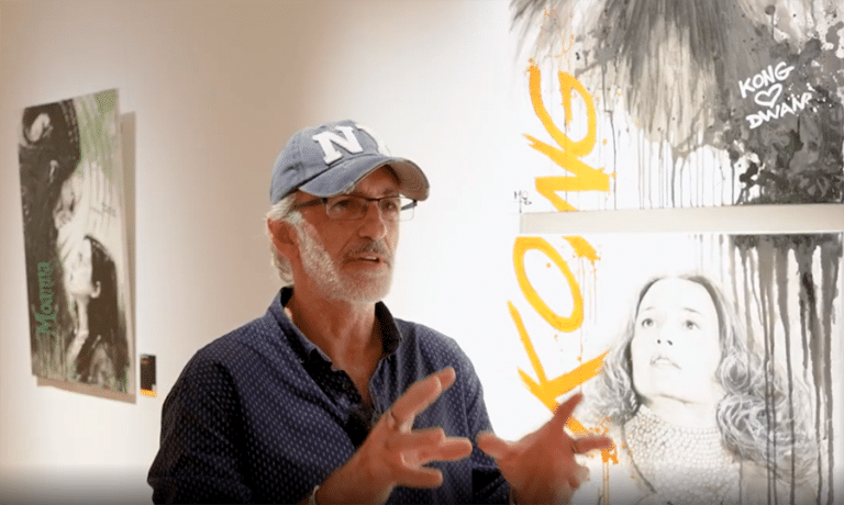 Mo Caró, pintor influenciat pel cinema a l'exposició al centre cultural Miramar de Sitges, Barcelona